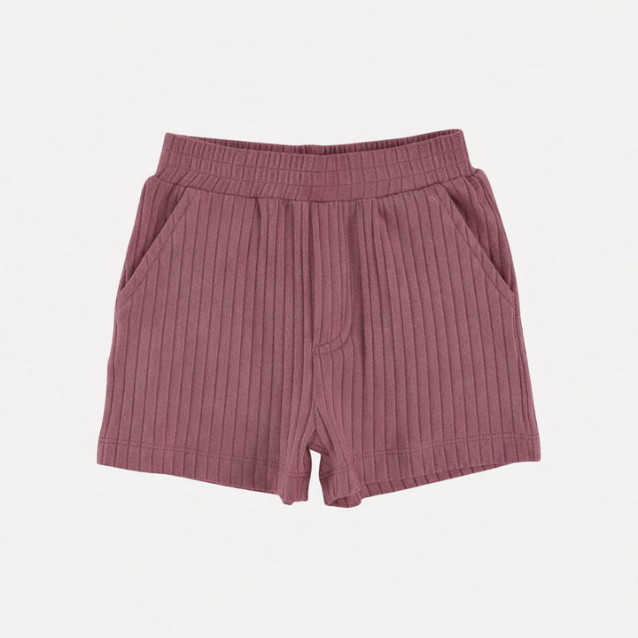 relaxed short | wild ginger | organic cotton wide rib
