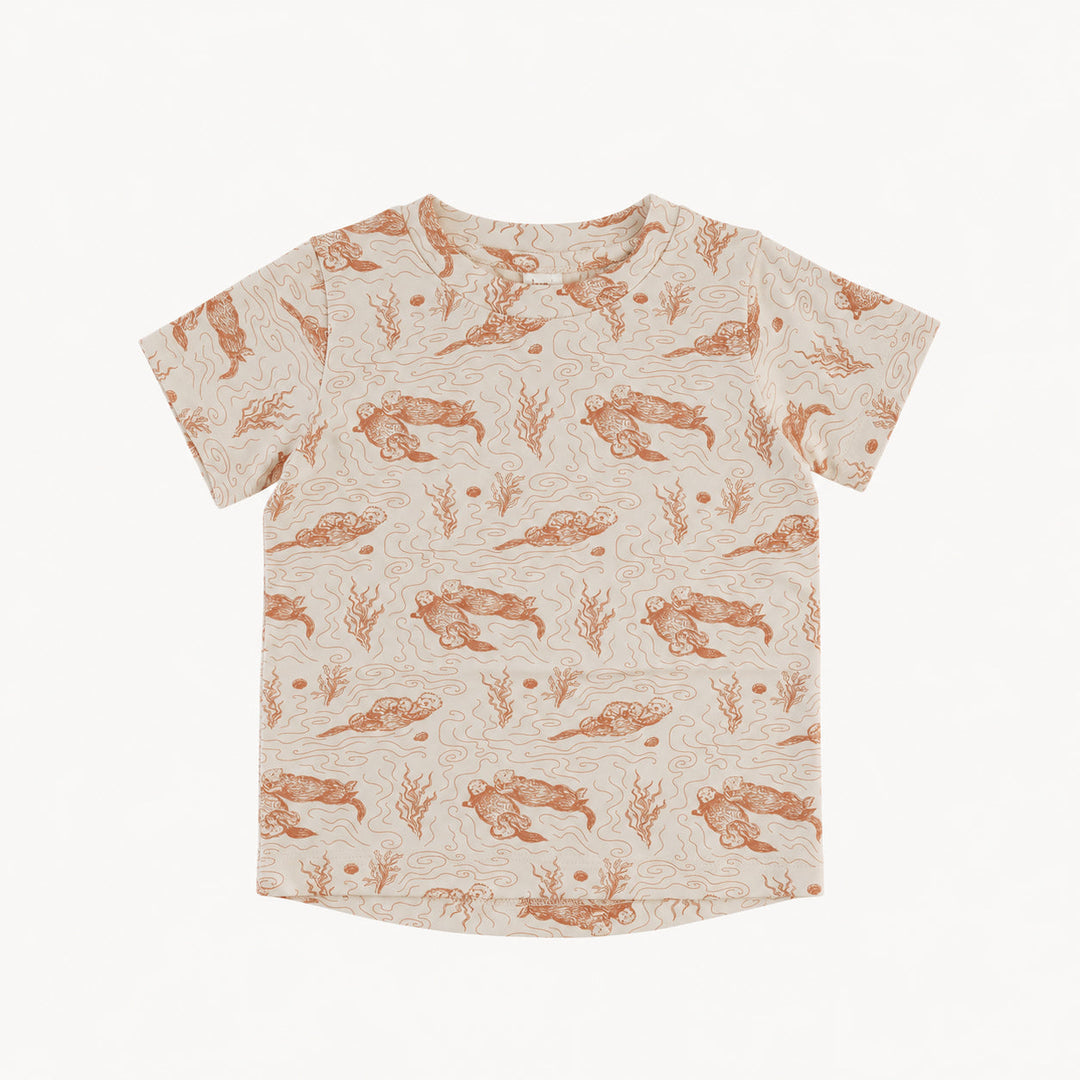 PREORDER short sleeve essential boxy tee | otters | modal