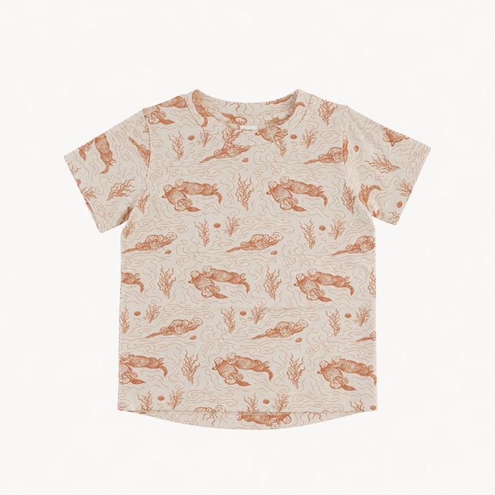 PREORDER short sleeve essential boxy tee | otters | modal