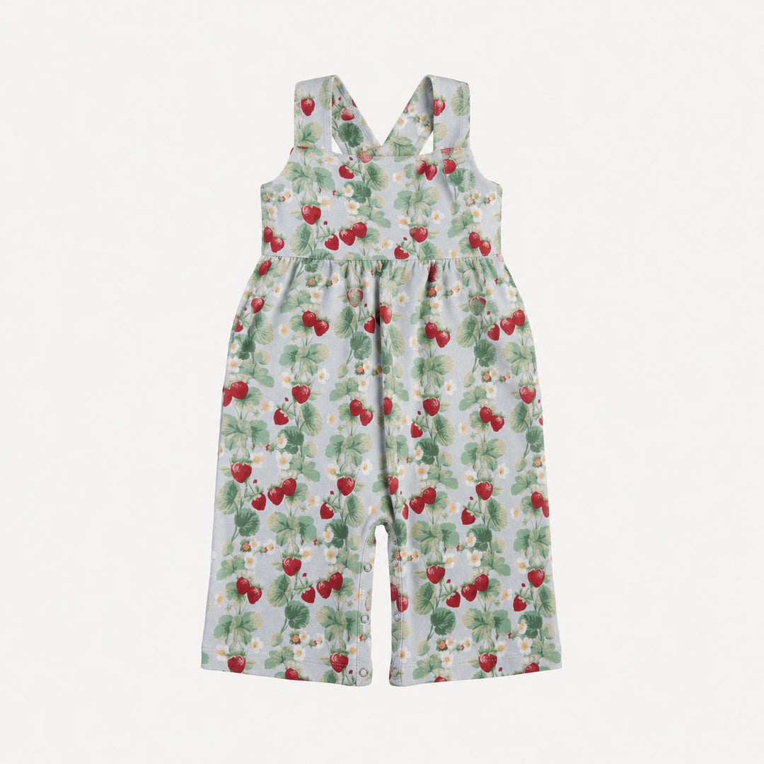 PREORDER gaucho jumpsuit | strawberry vine | bamboo