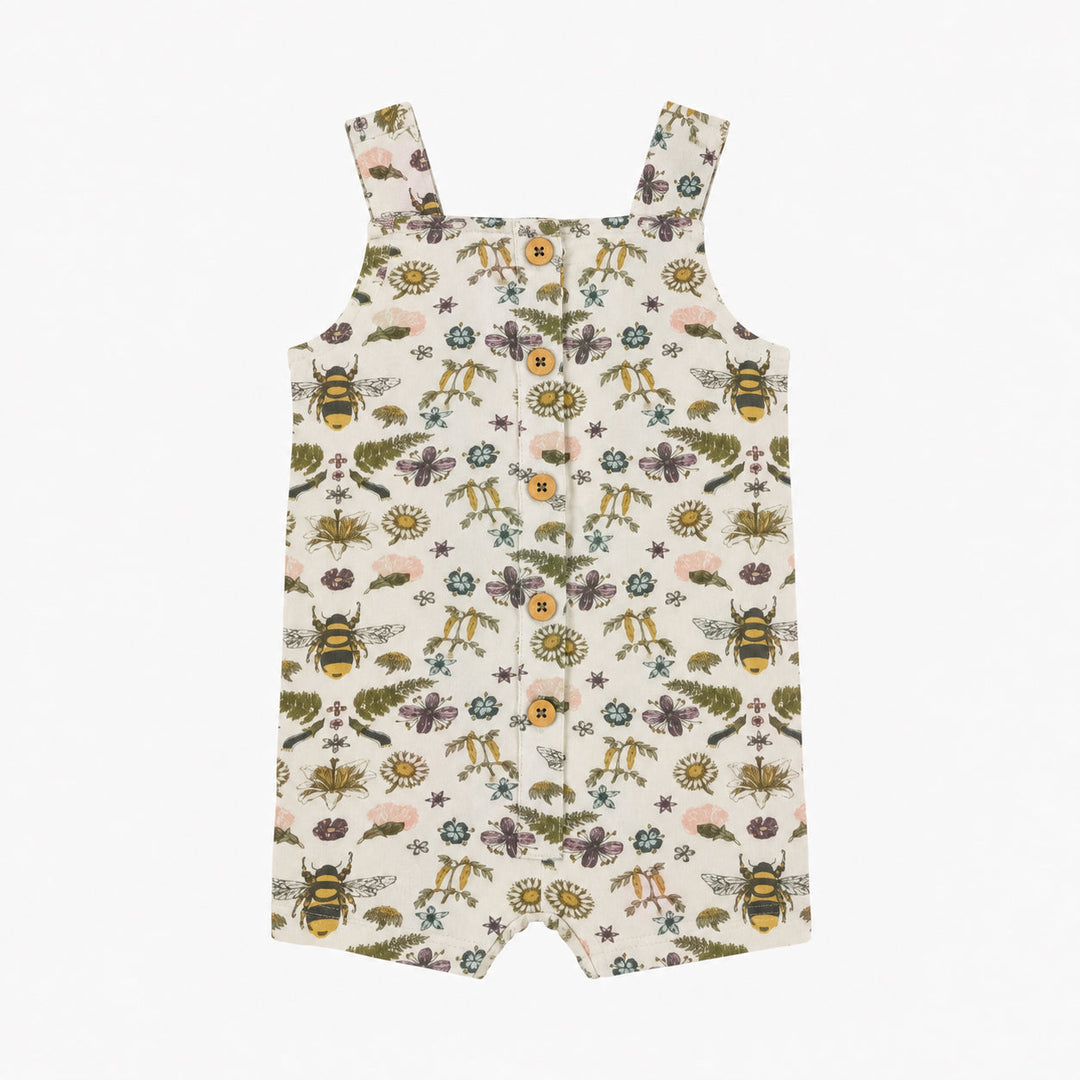 PREORDER button overall shortie | litho bee | modal