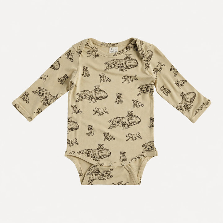 PREORDER long sleeve lap neck bodysuit | pit bulls | bamboo