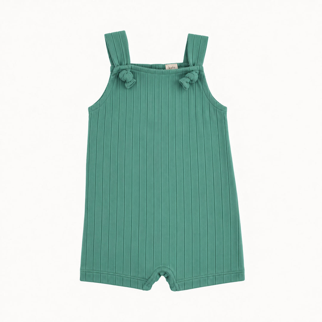 PREORDER tie overall shortie | wasabi | woods rib