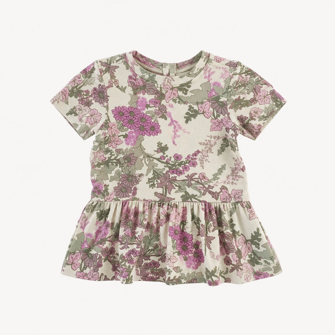 PREORDER short sleeve kate top | violet queen annes lace | modal