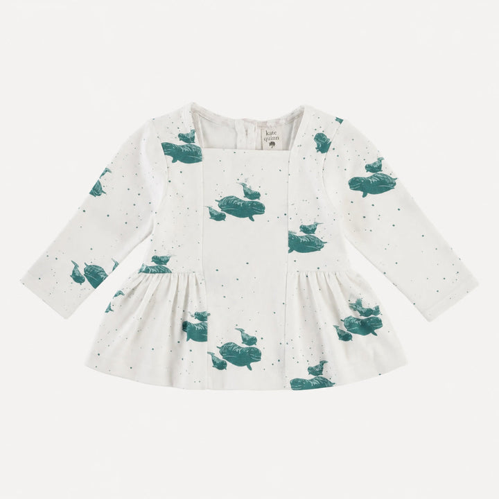PREORDER long sleeve ballerina top | sagebrush beluga | bamboo