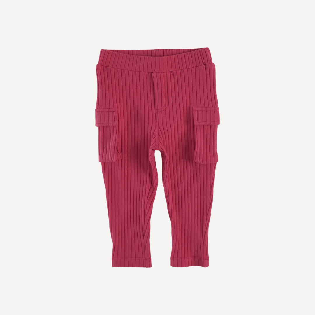 skinny cargo pant | american beauty | organic cotton wide rib