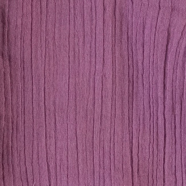 cross back spaghetti strap bubble jumpsuit | amethyst | organic cotton crinkle gauze