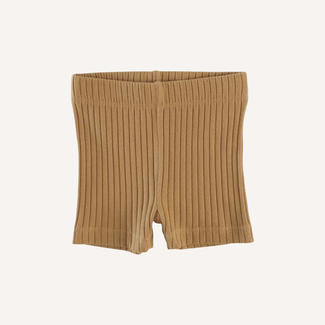 bike short | apple cinnamon | organic cotton wide rib