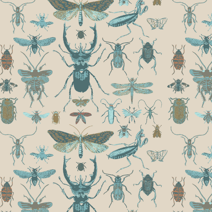 PREORDER mens monty tee | aqua insects | modal