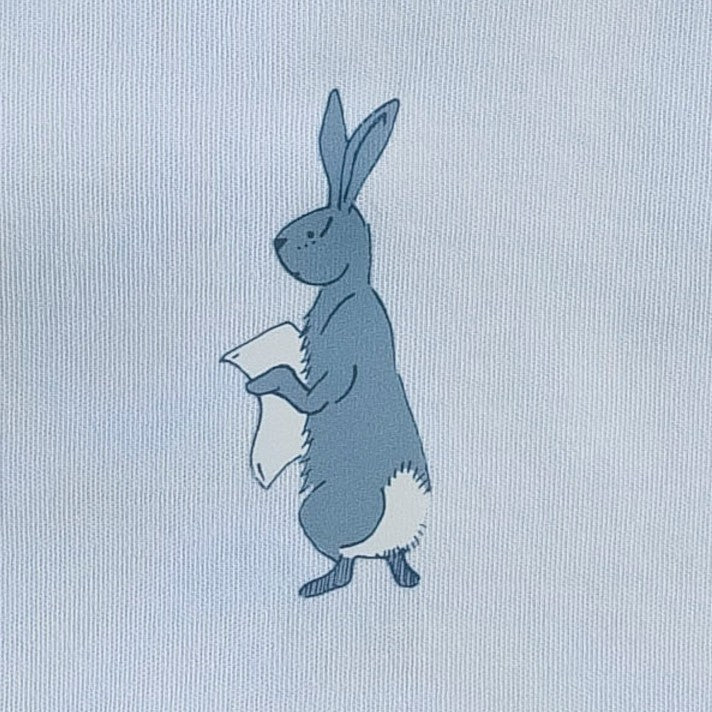 short sleeve crew neck shortie | arctic blue | organic cotton interlock