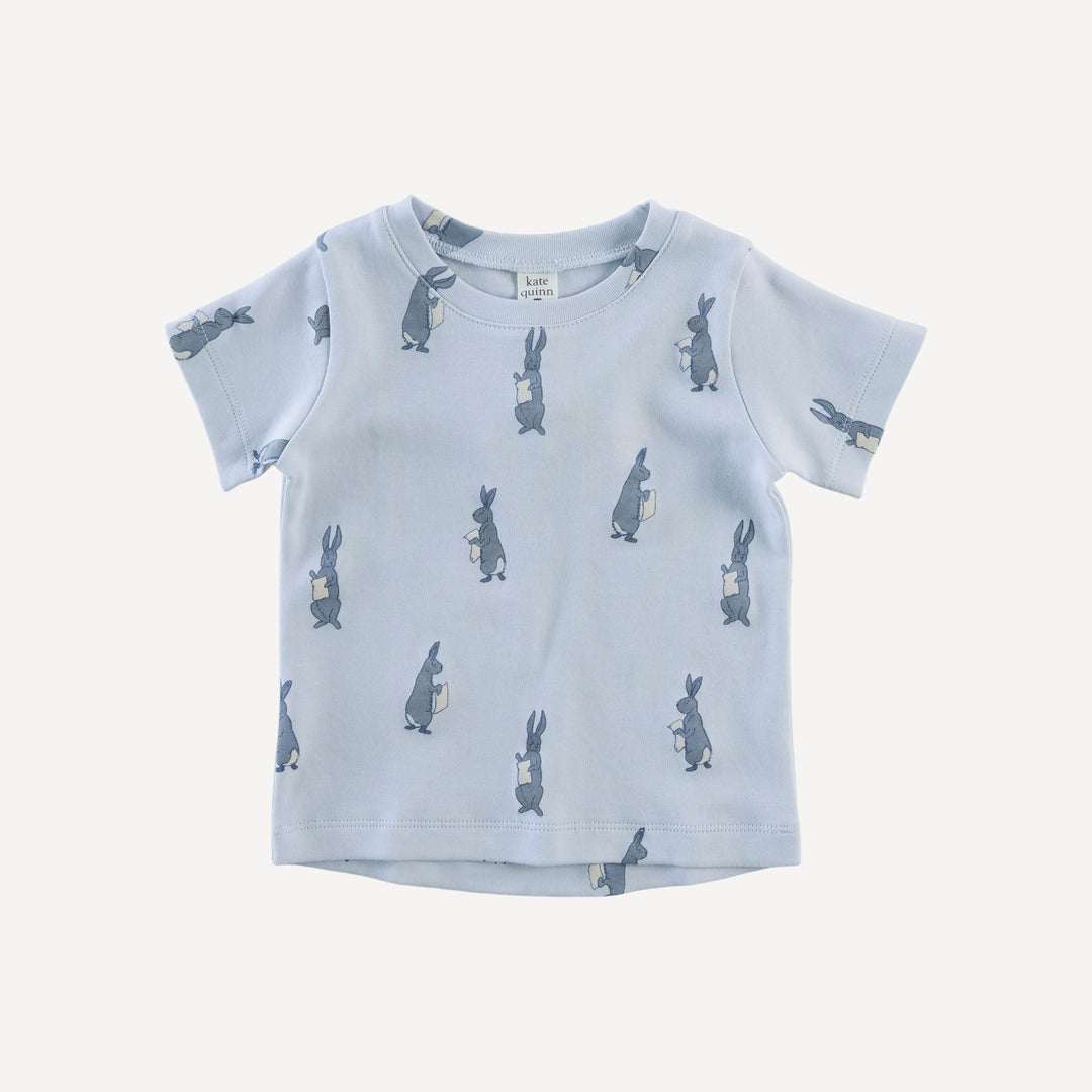 short sleeve essential boxy tee | arctic rabbit | organic cotton interlock