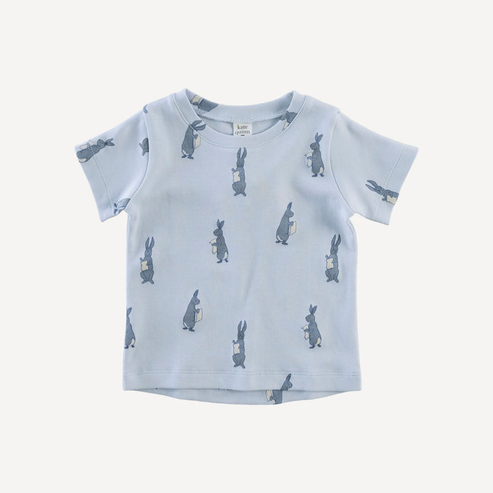 short sleeve essential boxy tee | arctic rabbit | organic cotton interlock