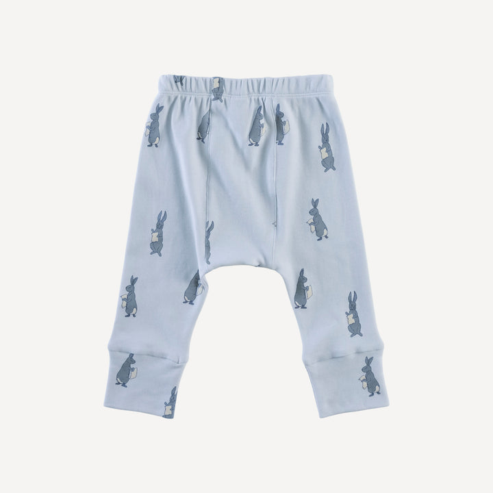 classic panda pant | arctic rabbit | organic cotton interlock