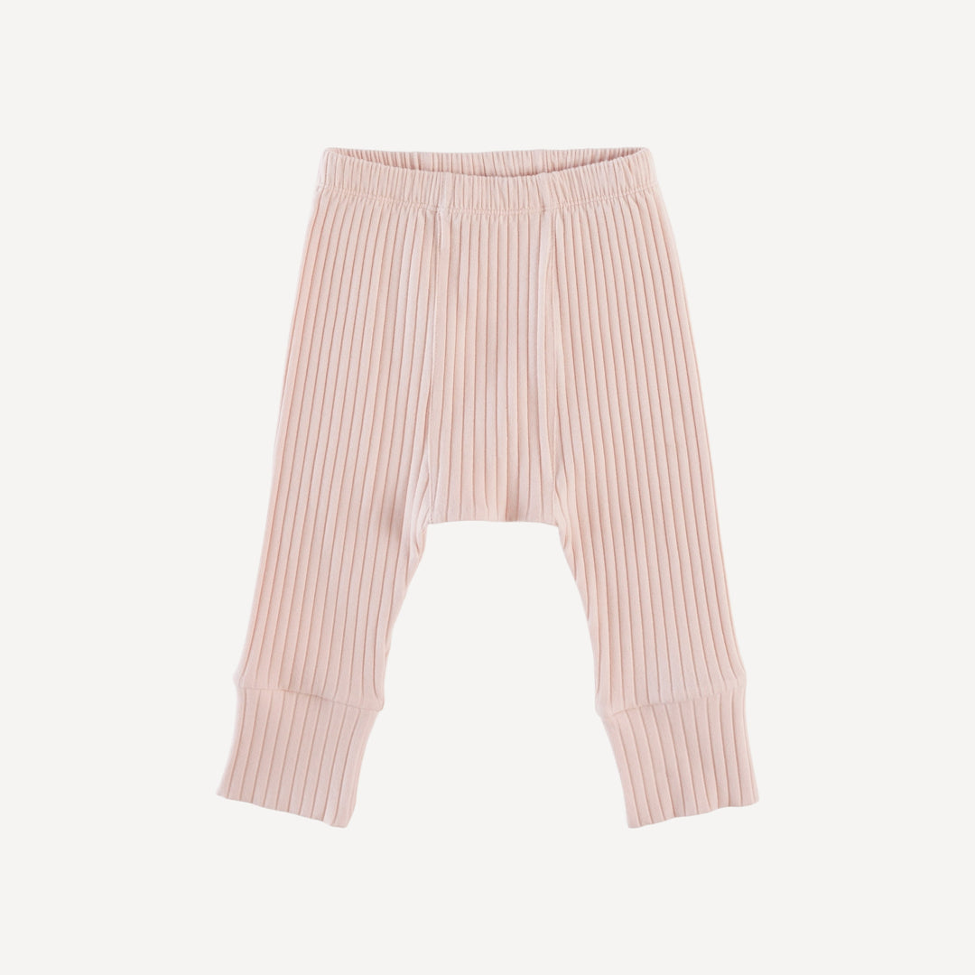 classic panda pant | ballet pink | organic cotton wide rib