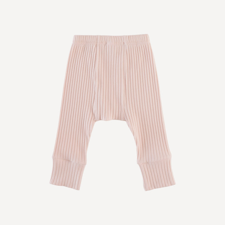 classic panda pant | ballet pink | organic cotton wide rib