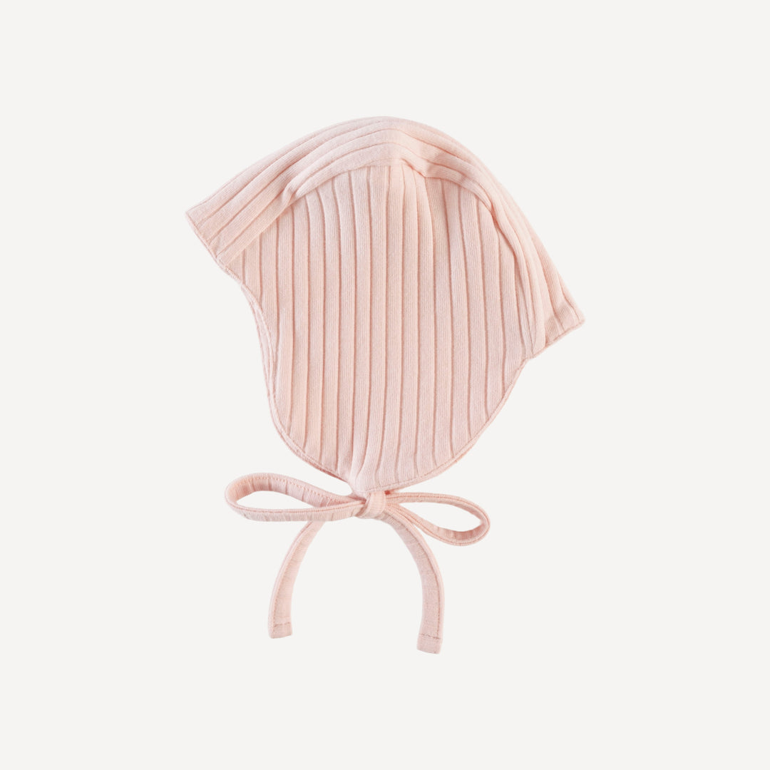 flight hat | ballet pink | organic cotton wide rib