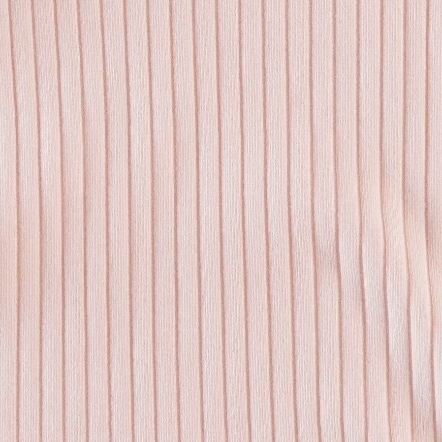 classic single layer blanket | ballet pink | organic cotton wide rib