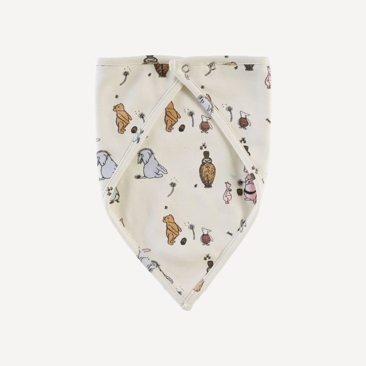 bandana bib | pooh & friends | organic cotton interlock