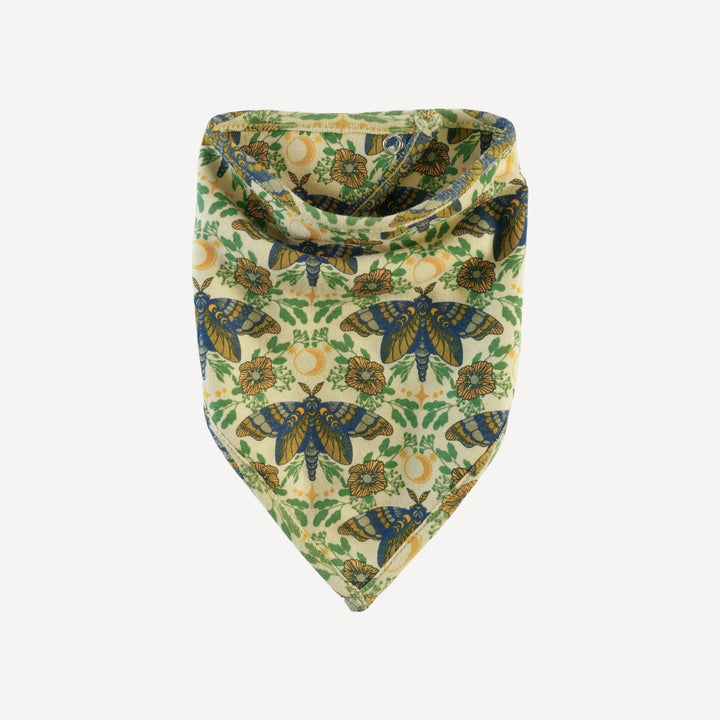 bandana bib | forest butterfly | organic cotton interlock