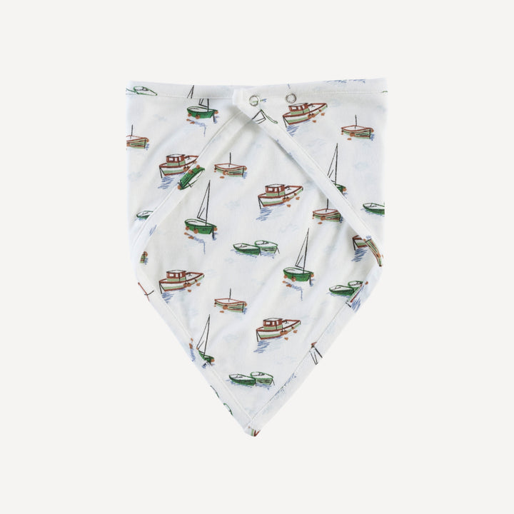 bandana bib | mediterranean boats | bamboo