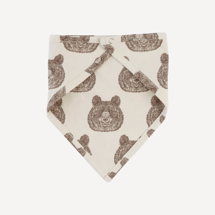 bandana bib | papa bear | organic cotton jersey