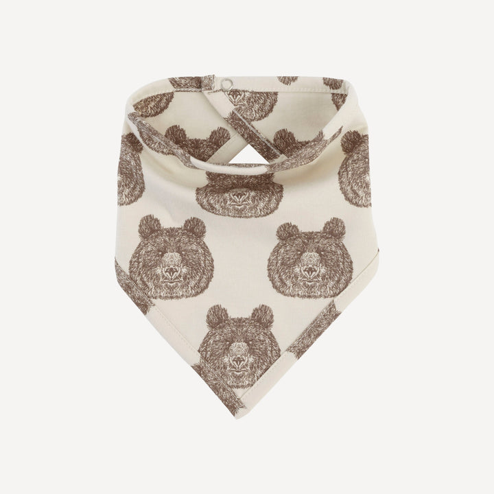 bandana bib | papa bear | organic cotton jersey