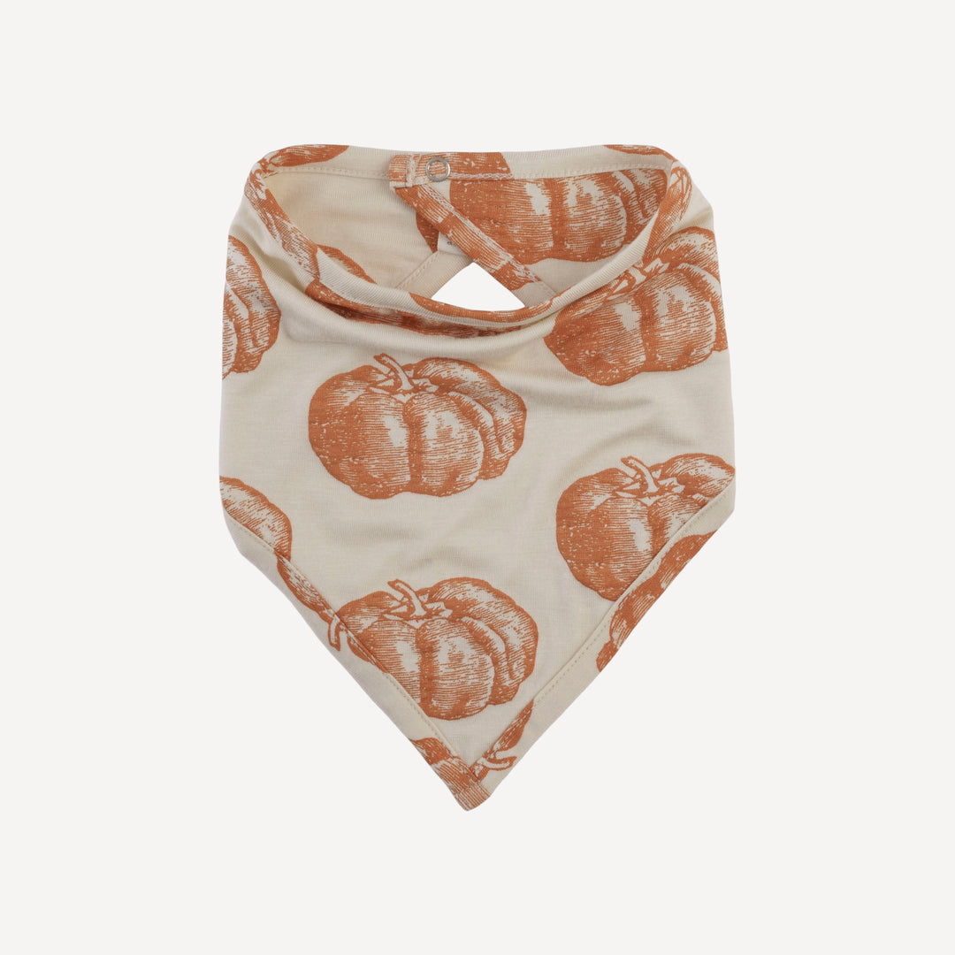 bandana bib | harvest pumpkin | bamboo
