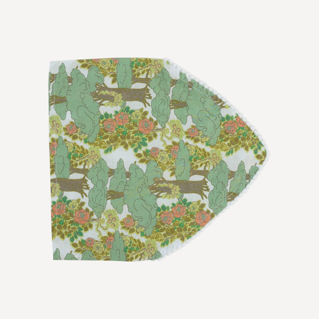 bandana pom pom headband | goldilocks morning woods | organic cotton woven