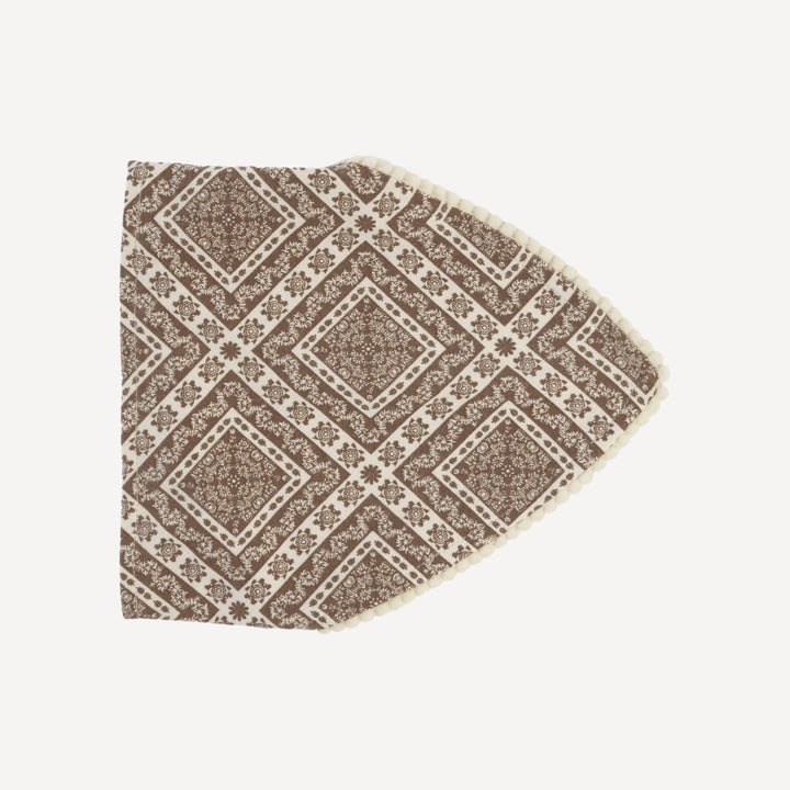 bandana pom pom headband | stone bandana | organic cotton jersey