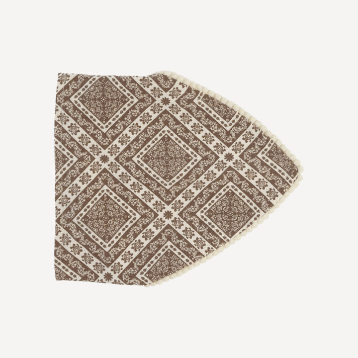 bandana pom pom headband | stone bandana | organic cotton jersey