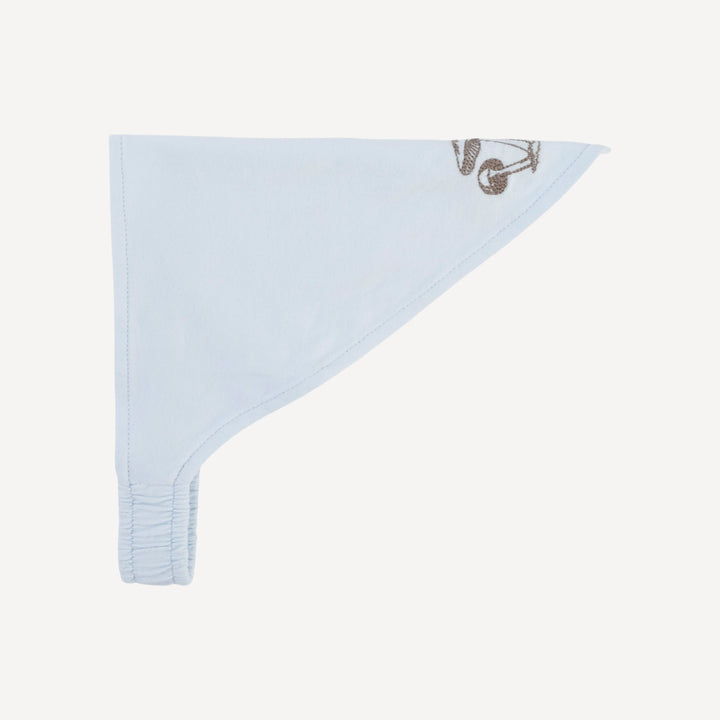 embroidered bandana headband | country air | organic cotton jersey