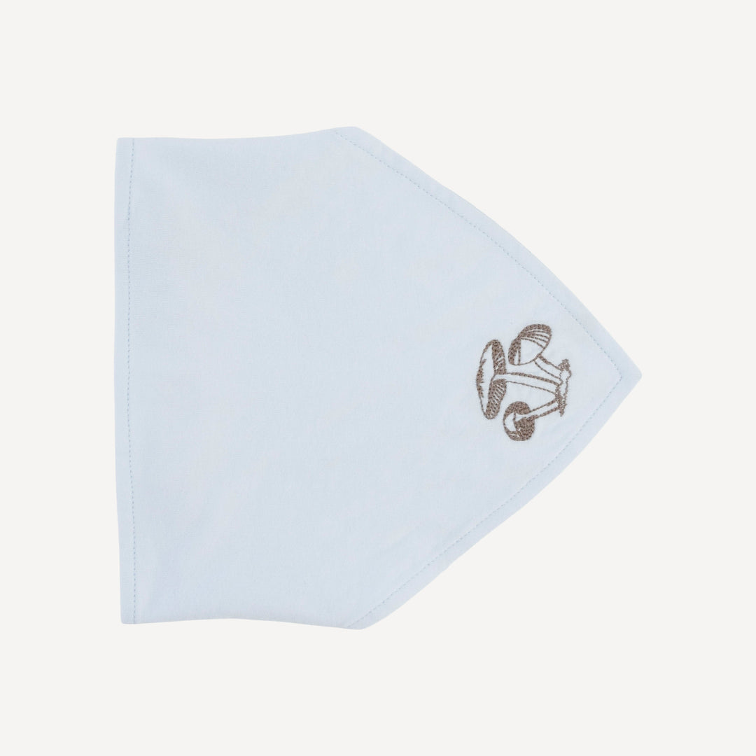 embroidered bandana headband | country air | organic cotton jersey