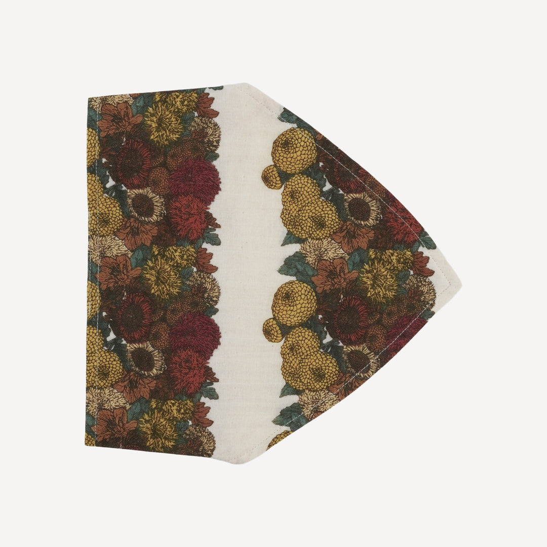 bandana headband | harvest floral stripe | organic cotton gauze