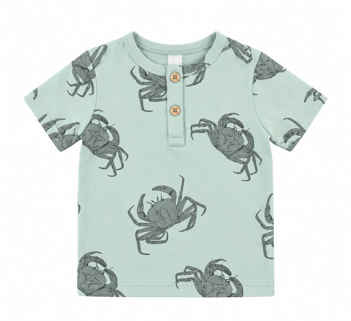 PREORDER short sleeve monty tee | green crab | modal