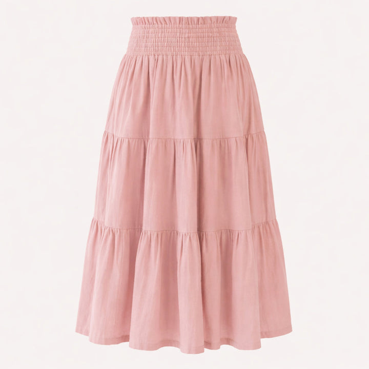 womens maxi skirt | rose smoke | organic cotton gauze