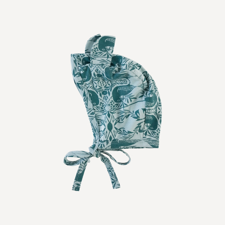 bear hat | teal bird nouveau | lenzing modal