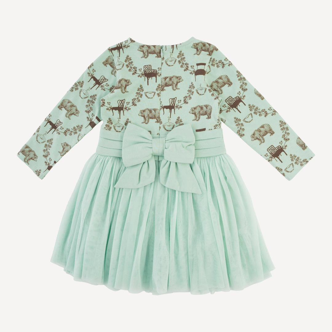 long sleeve classic tulle ballet dress | bears & chairs | organic cotton jersey