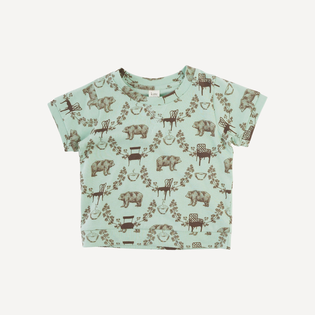 jamie short set | bears & chairs | organic cotton jersey