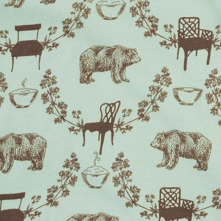 jamie short set | bears + chairs | organic cotton jersey