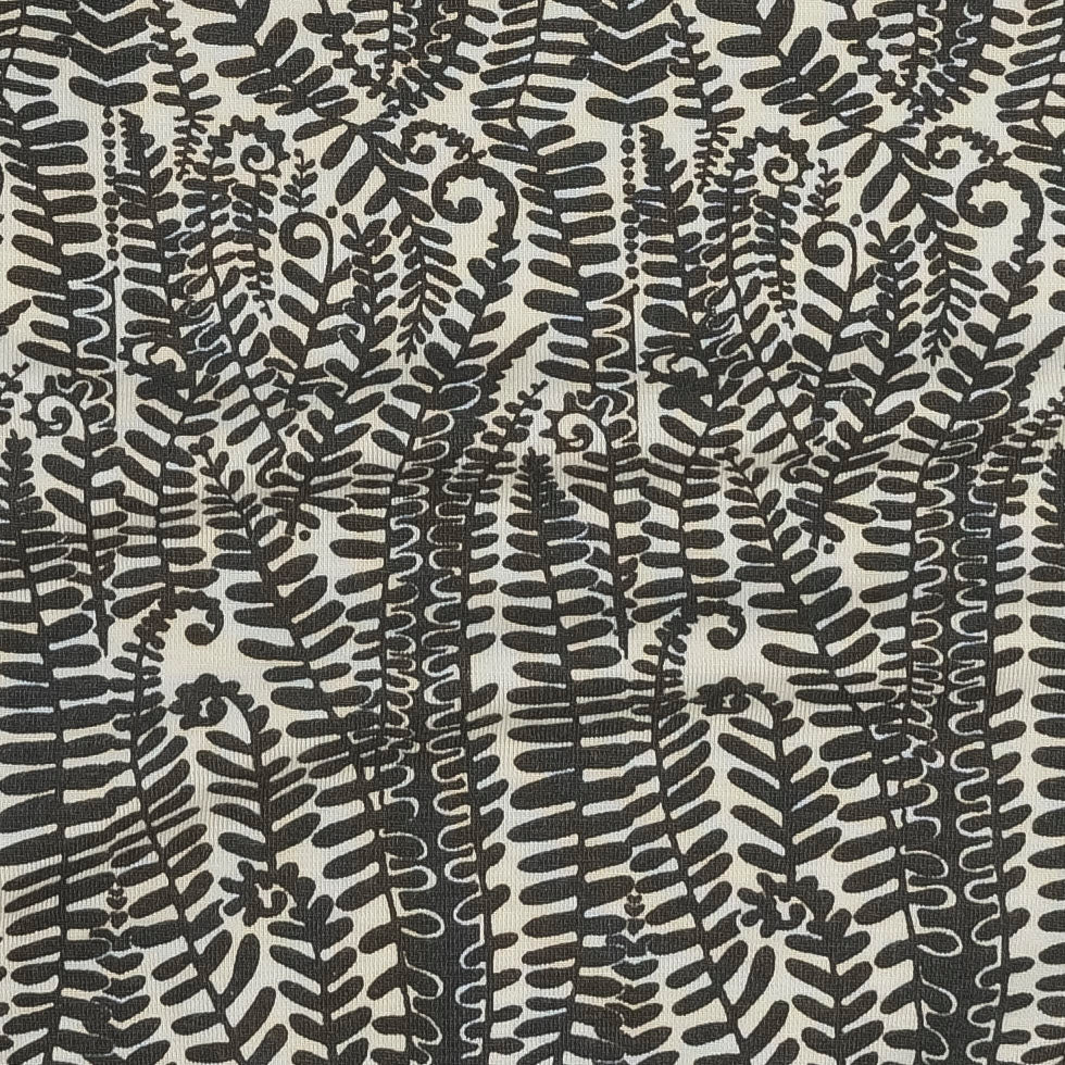 long sleeve two way zipper footie | beluga fern frond | modal
