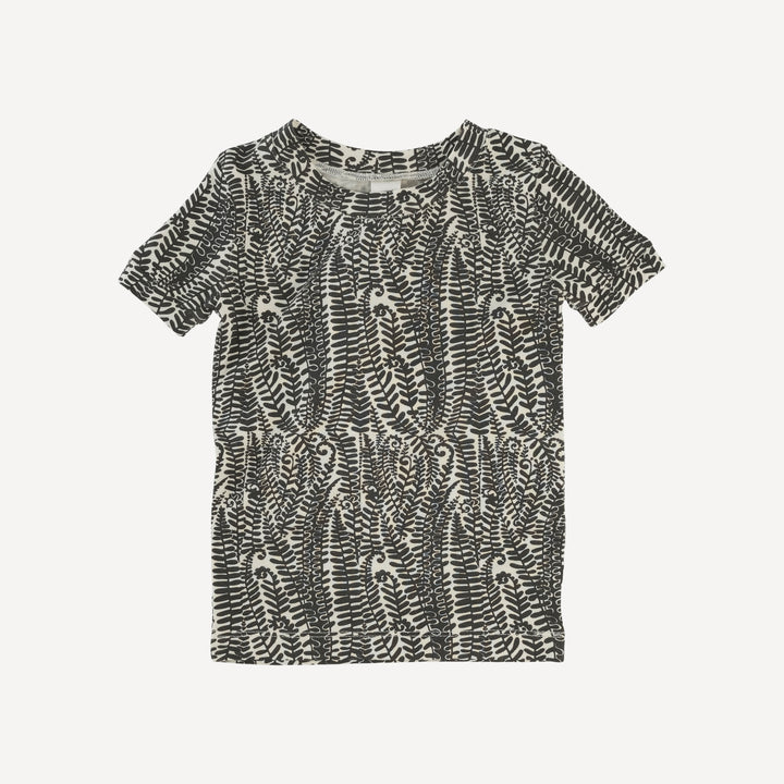 short sleeve crew neck pj set | beluga fern frond | modal