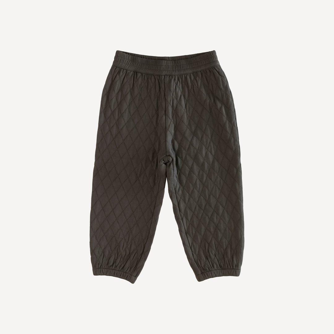 quilted relaxed jogger | beluga | bamboo