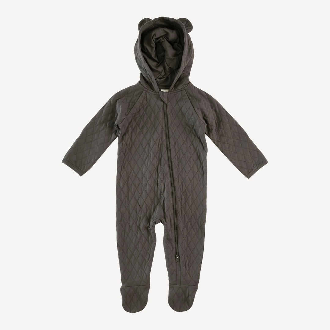 quilted bear bunting | beluga | bamboo