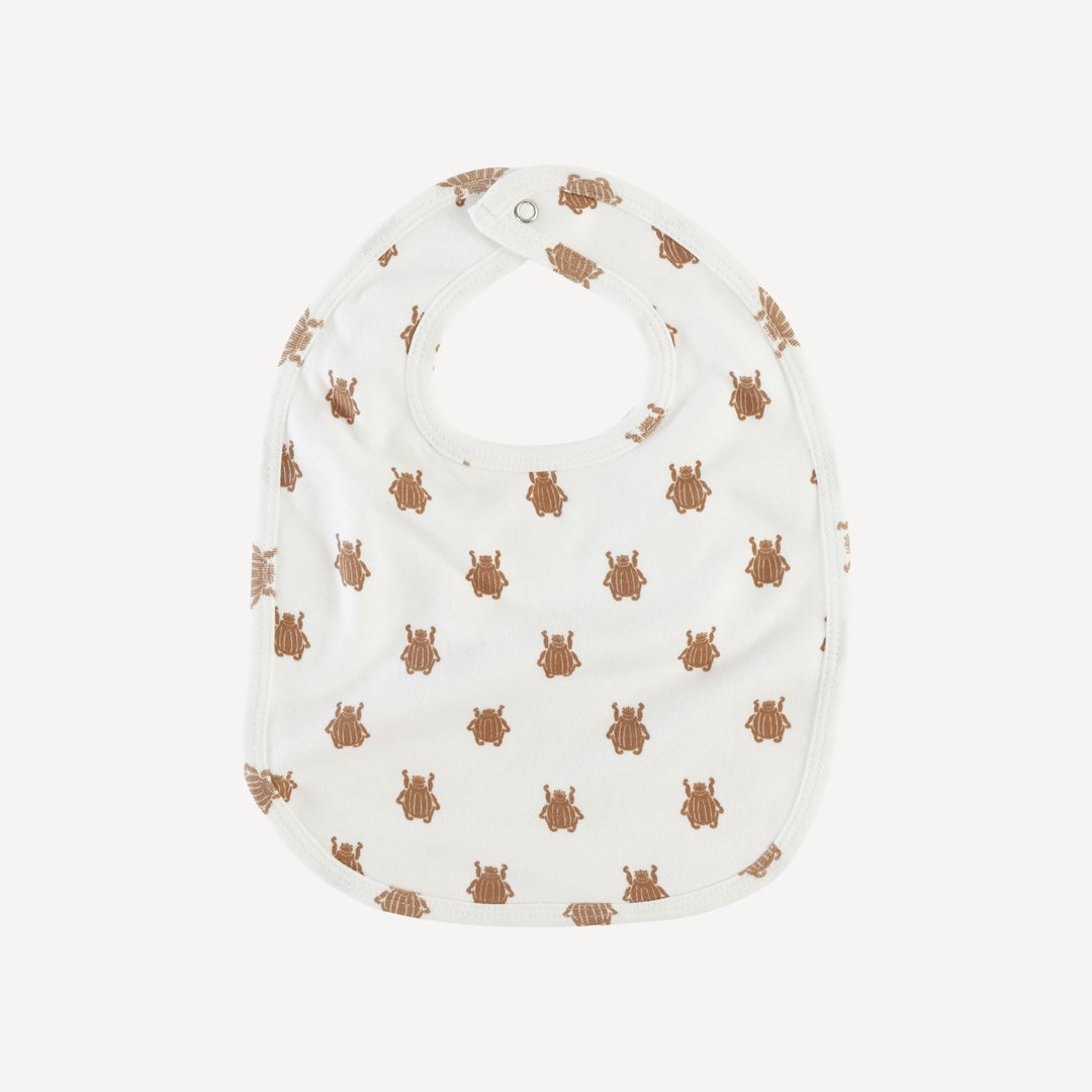 bib | tawny beetle | organic cotton interlock