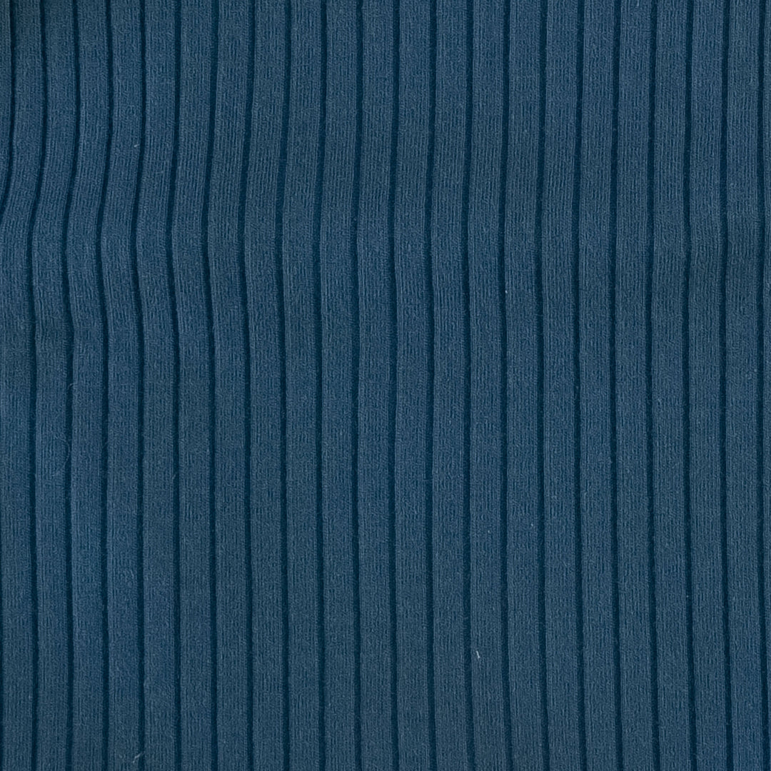 womens rolled legging | big dipper blue | organic cotton wide rib