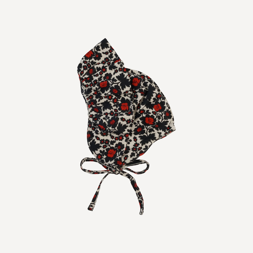 big ruffle bonnet | wild rose | bamboo