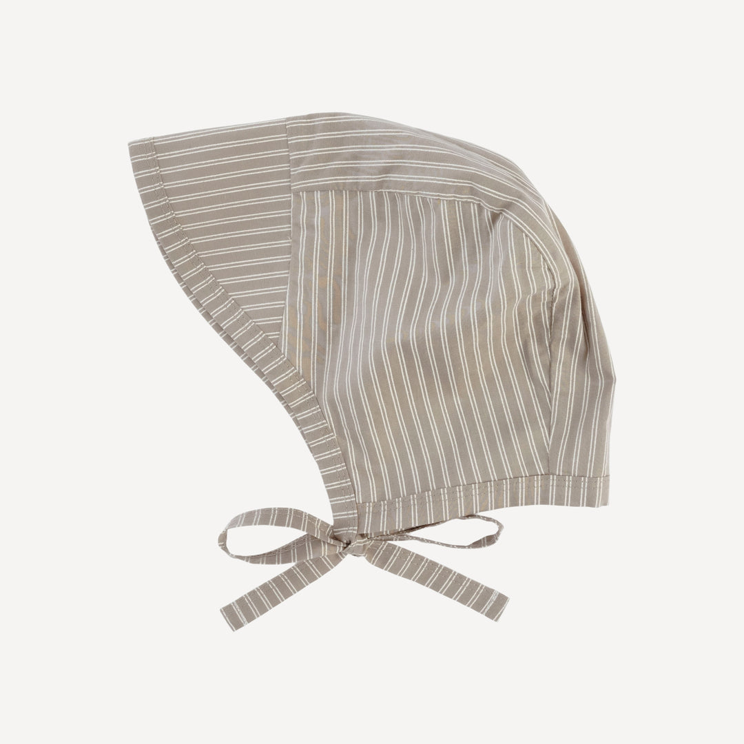 bill hat | earthy pinstripe | organic cotton woven