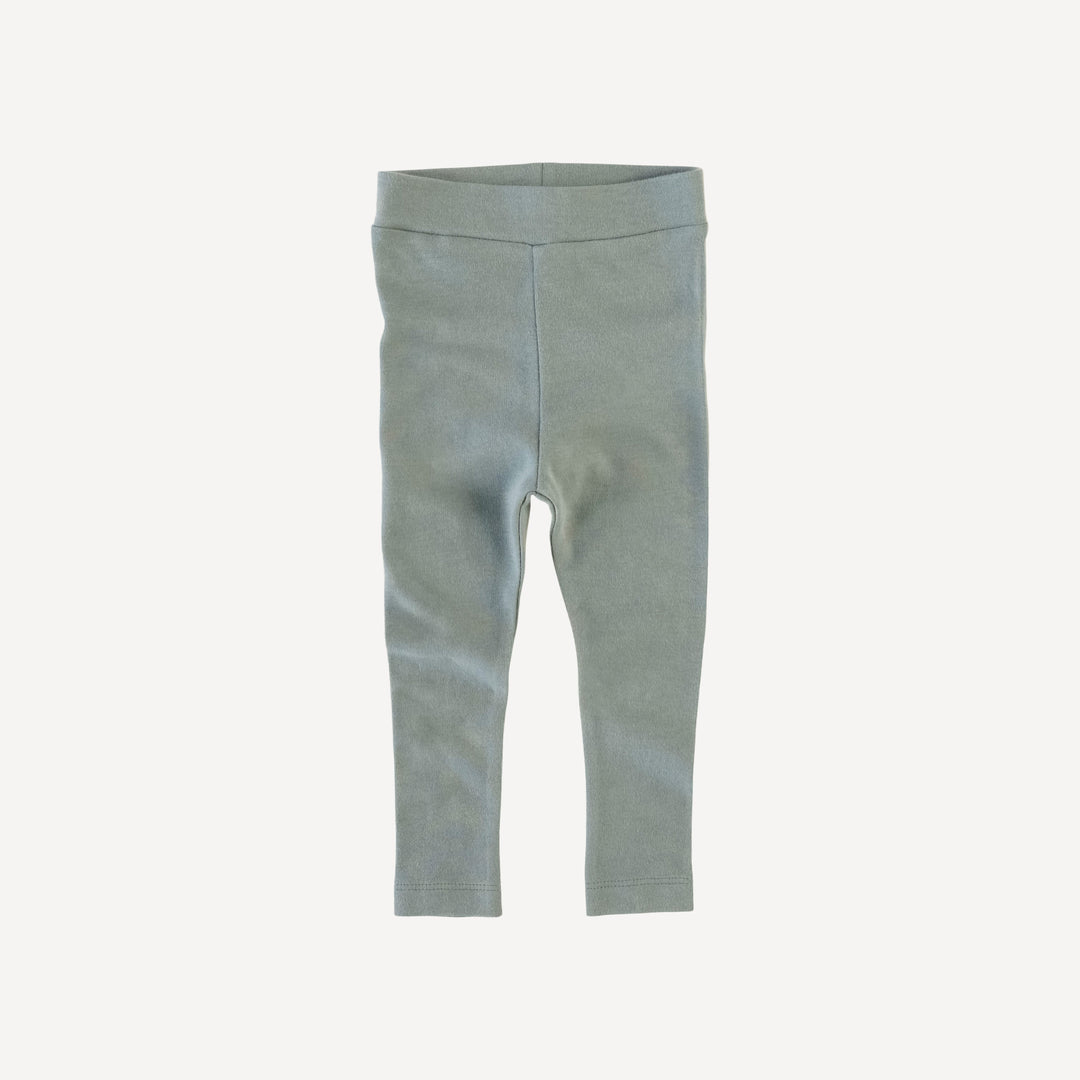 classic skinny legging | bird blue | organic cotton interlock