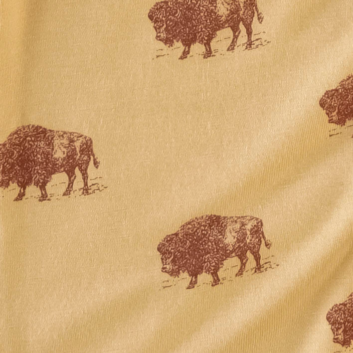short sleeve peter pan dress | bison | bamboo