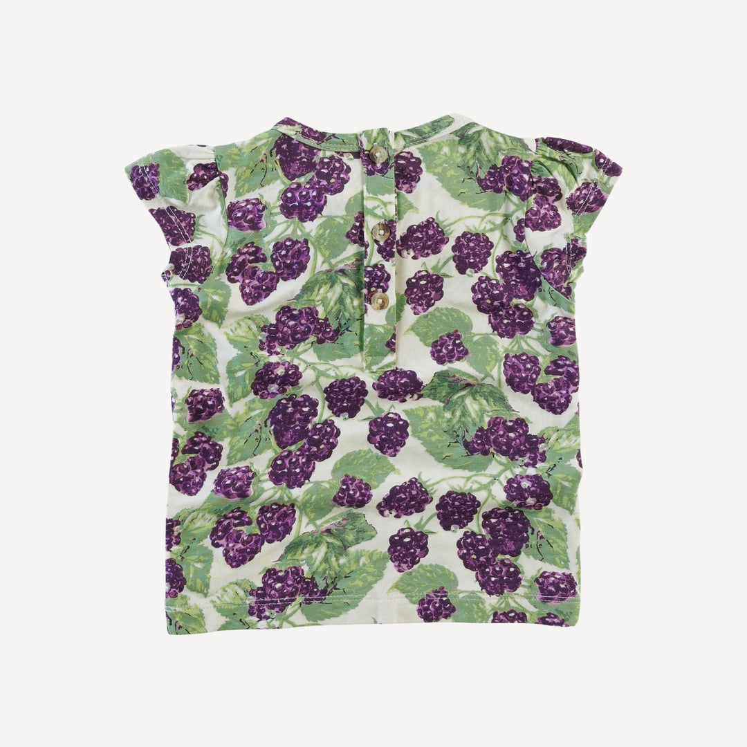 cap sleeve bow top | blackberry bush | bamboo